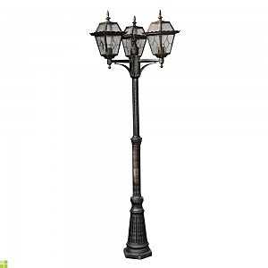 Столб фонарный уличный Arte Lamp PARIS A1357PA-3BS