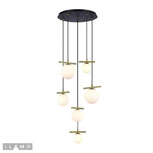 Светильник подвесной Golden 2134-6D BR+MBK