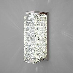 Настенный светильник Blitz 40259 LED хром/ прозрачный хрусталь Strotskis