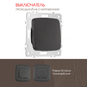 Выключатель Am-205 205.32-1.black