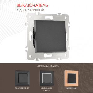 Выключатель Am-203 203.30-1.black