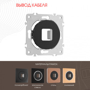 Накладка на механизм Am-202 202.49-1.black