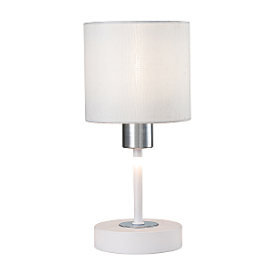 Настольная лампа Denver 1109/1 White/Silver