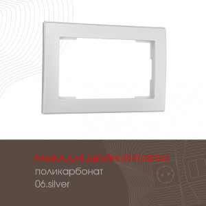 Рамка Am-503.06 503.06-double.silver