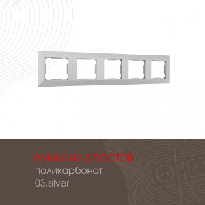 Рамка Am-503.03 503.03-5.silver