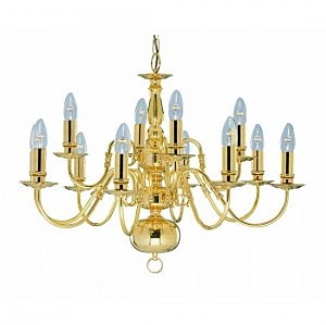 Подвесная люстра Arte Lamp FLEMISH A1019LM-12PB
