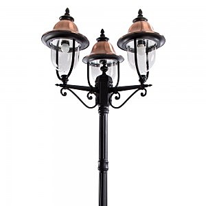 Столб фонарный уличный Arte Lamp BARCELONA A1486PA-3BK