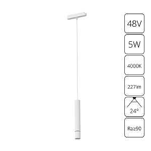 Трековый светильник Rapid A6159PL-1WH