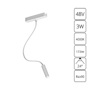 Трековый светильник Rapid A6162PL-1WH