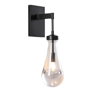 Настенное бра Raindrop MT9093-1W black brushed gold