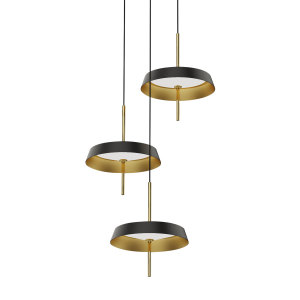 Светильник подвесной MD18001061 MD18001061-3B black/gold
