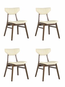Комплект стульев Tor LW1903-G PU CREAM GRID-KOROB4