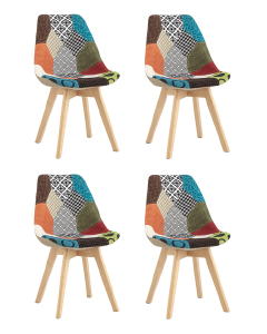 Комплект стульев Frankfurt Y863 patchwork BOX EAMES