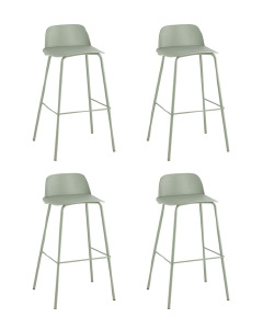 Комплект стульев Mist 8063T 75 greyish green 70077 BOX