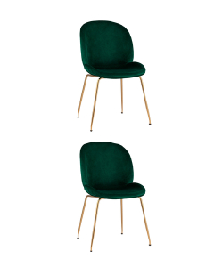 Комплект стульев Beetle 8329 VELVET GREEN BOX