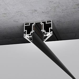 Шинопровод Slim Magnetic Slim Magnetic Шинопровод в натяжной потолок с декоративными вставками (черный) (2м) 85204/00