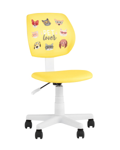 Компьютерное кресло ЛОЛО 5256D-W Pet yellow
