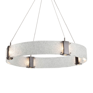 Подвесная люстра Parallel Ring D8028P/R/D800 black/clear