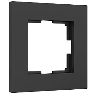 Рамка Slab черный софт W0012908/ Рамка на 1 пост Slab (черный софт)