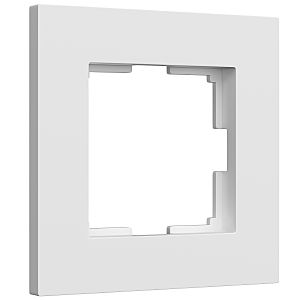 Рамка Slab белый софт W0012961/ Рамка на 1 пост Slab (белый софт)