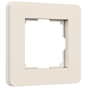 Рамка Split айвори/белый, soft-touch W0013066/ Рамка на 1 пост Split (айвори/белый, soft-touch)