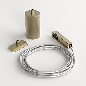 Монтажный элемент Line Magnetic Brass Line Подвесной комплект для подключения трековой системы освещения к питанию (латунь) (боковой