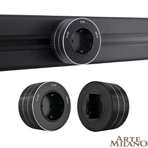 Трековая розетка Am-track-sockets 380011TS/ES Black