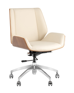 Кресло офисное Crown A312-A 8383-1 walnut back