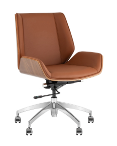 Кресло офисное Crown A312-A 8383-14 walnut back
