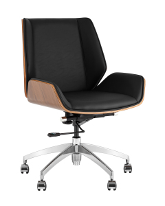 Кресло офисное Crown A312-A 8383-29 walnut back