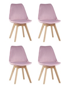 Комплект стульев Frankfurt Y863 velvet pink X4