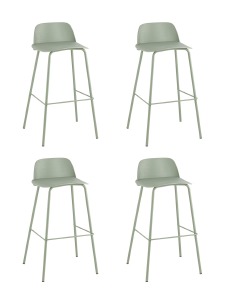 Комплект стульев Mist 8063T 75 greyish green 70077 X4
