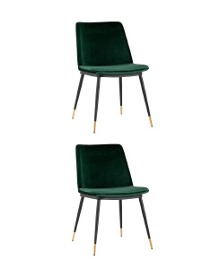 Комплект стульев Мелисса FDC8028 GREEN FUT-73 X2