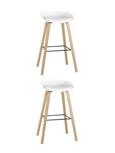 Комплект стульев Libra 8319B WHITE X2