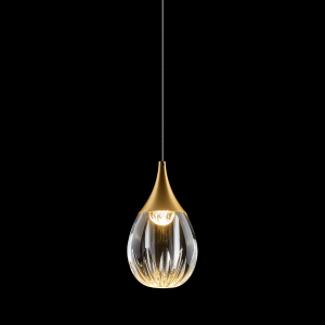 Светильник подвесной Stilla MD24001004-1A gold/clear