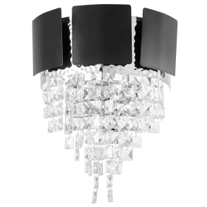 Настенное бра Molina LDW 7045-2 BK+CHR