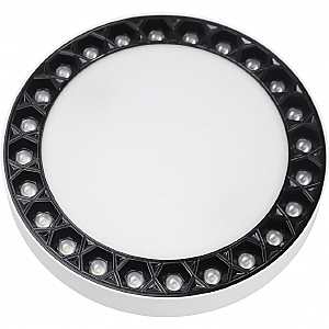 Светильник потолочный Mercury 5552-24W-D165-3/4K-WH+BK