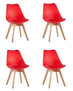 Комплект стульев Frankfurt Y863-V seat red X4