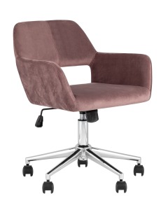 Кресло офисное ROSS ROSS CHROME VELVET ROSE