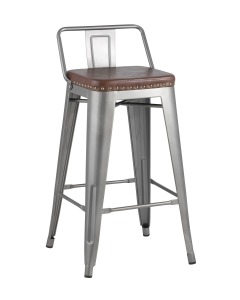 Полубарный стул Tolix Soft LF626A GREY 7083+PU7002