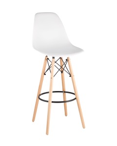 Барный стул DSW 8056H WHITE SEAT DUAL