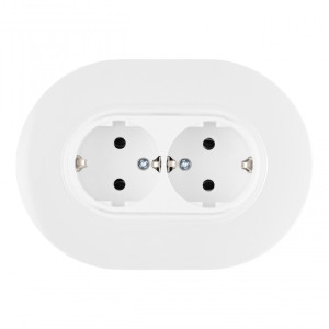 Розетка Set08-2 SET08-double-40-2 white