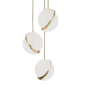 Светильник подвесной Crescent 9182P/3S brass