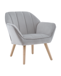 Кресло Руди QH-2802K HLR-14 light grey