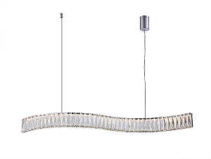 Светильник подвесной Crystal 8243N/90 chrome