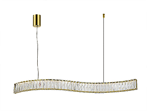 Светильник подвесной Crystal 8243N/90 gold