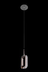 Светильник подвесной LEON Theona LE7701/1L Black Chrome