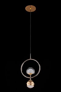 Светильник подвесной LEON Lilith LE7709/1L Black Chrome/Gold