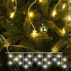 Гирлянда-дождь Eurosvet 100-002 100-002 теплый белый 1,8*0,5м IP20