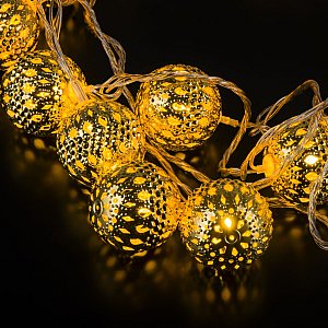 Гирлянда Eurosvet 400-003 400-003 золото/теплый белый с эффектом мерцания 2,8м IP20